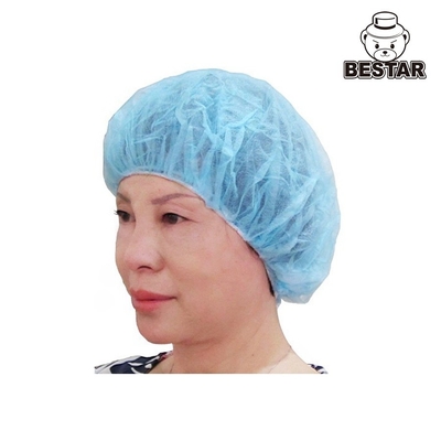 Disposable SPP Surgical Bouffant Caps Blue Mop Caps For Hospital And Medical