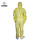 Yellow Disposable Chemical Coveralls Biological Overalls TYPE3B/4B/5B/6B