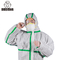 Asbestos Removal Disposable White Overalls Seamless Taped Coverall Cat III Type 5/6